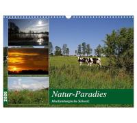 Paradis naturel de la Suisse mecklembourgeoise, Version française (Calendrier mural 2026 DIN A3 portrait), Calendrier CALVENDO mensuel