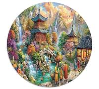 Paradis Oriental Jigsaw Puzzle Jeu Difficile pour Les 1000 Piece Style Chinois Ancien Puzzles Jouet Éduchatif Idées Cadeaux Aux Adultes Et Enfants 1000pcs (67.5x67.5cm)