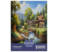 Paradis Puzzle 1000 Pièces Cadeau Unique Art Jeu Éduchatif Challenge Toy À De Qualité Supérieure Peinture Art pour Adultes Et Enfants À Partir De 14 Ans 70x50cm/1000pcs