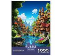 Paradis Puzzle 1000 Pieces Cadeau Unique intéressant Jeu Éduchatif Défi Jouet À De Qualité Supérieure Peinture Art pour Adultes Enfants 70x50cm/1000pcs
