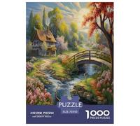 Paradis Puzzles 1000 Pièces Cadeau Unique Art Jeu Éduchatif Challenge Toy À De Qualité Supérieure Peinture Art pour Adultes Enfants 70x50cm/1000pcs