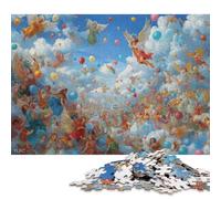 Paradis Puzzles en Bois 300 Pièces pour Adultes Décoration Jeu De Défi Familial Jeux Éducatifs Cadeaux d'anniversaire pour Stress Relief Toy 300pcs (40x28cm)