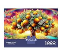 Paradis Richesse Puzzle 1000pcs | Arbre Agrumes Fruits d'or | Jeu Éducatif | Défi Familial Classique | Cadeau Famille | 12+