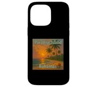 Paradis Tropical et île Coucher du Soleil sur la Plage Coque pour iPhone 14 Pro Max