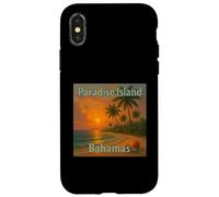 Paradis Tropical et île Coucher du Soleil sur la Plage Coque pour iPhone X/XS