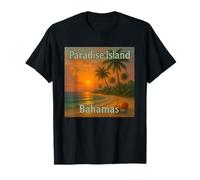Paradis Tropical et île Coucher du Soleil sur la Plage T-Shirt