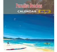 Paradise Beaches Calendar 2026-2027: 18 Month Planner To Keep You On Track from Sep 2026 to Dec 2027,Square 8.5 x 8.5 Inches Gift For Organizing & Planning