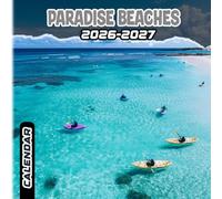 Paradise Beaches Calendar 2026-2027: 18 Month Planner To Keep You On Track from Sep 2026 to Dec 2027,Square 8.5 x 8.5 Inches Gift For Organizing & Planning