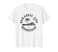 Paradise Life Palmier à tête de Diamant Style hawaïen Vintage T-Shirt