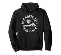 Paradise Life Palmier Honolulu Hawaï Sweat à Capuche