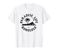 Paradise Life Palmier Honolulu Hawaï T-Shirt