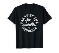 Paradise Life Palmier Honolulu Hawaï T-Shirt