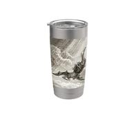 Paradise Lost Gustave Dore Satans Fall Gobelet isotherme en acier inoxydable double paroi