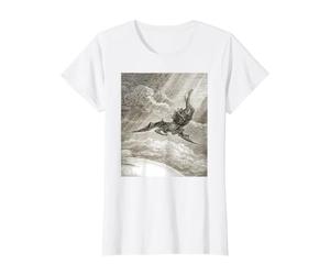 Paradise Lost Gustave Dore Satans Fall T-Shirt Graphique avec Valeur
