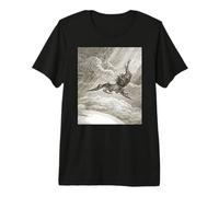 Paradise Lost Gustave Dore Satans Fall T-Shirt Haut de Gamme