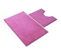 Paradise Products Lot de 2 tapis de bain antidérapants style grec (rose)