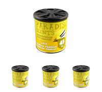 PARADISE SCENTS Paradise PER80129 Désodorisant Gel pour la Voiture Senteur Vanille, 100 G, VAINILLE (Lot de 4)