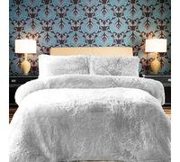 PARADISE STAR Parure de lit en polaire avec taie d'oreiller assortie, douce, thermique, chaude et confortable, pour lit 1 place, environ 135 x 200 cm