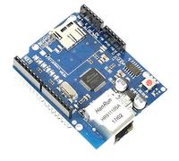 Paradisetronic.com Ethernet Shield + Emplacement de Mémoire MicroSD Slot, W5100 Contrôleur pour Arduino UNO/Mega