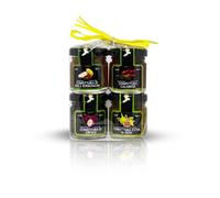 Paradiso dei Golosi : Poker de fromages - Confitures artisanales pour accords gourmets | 4 x 40 g