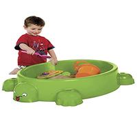 Paradiso Toys - 743 - Jeu de Plein Air - Bac à Sable Tortue + Couvercle, Vert