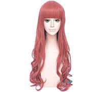 Paradox Live Bae Anne Faulkner Longs Curly Gradient Rose Bleu Synthétique Cheveux Lolita Perruques Anime Costume Cosplay Perruque