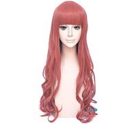 Paradox Live Bae Anne Faulkner Longs Curly Gradient Rose Bleu Synthétique Cheveux Lolita Perruques Anime Costume Cosplay Perruque