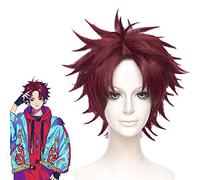 Paradox Live BAE Sugasano Allen perruque Cosplay Costume court brun perruques de cheveux synthétiques pour Halloween fête carnaval