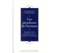 Paradoxes de l ecriture Pur (Auteur)