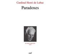 Paradoxes Henri de Lubac (Auteur)
