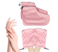 Paraffin Gloves for Hands, Hand Spa Gloves, Elastic Opening, Breathable Soft Foot Covers Set, Warming, Hydrating Cream, Sleeping, Heated, Moisturizing, Ladies, Pink, 1 Pair