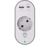 Parafoudre 1 prise +USB A+C 540J Gschuko