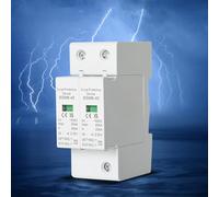 Parafoudre 2P 40Ka, 220V Circuit Ac Maison Tonnerre Protecteur de Surtension Dispositif de Protection Contre La Foudre À Réponse Rapide Avec Rail Din, pour Dispositif D’Alimentation Électrique