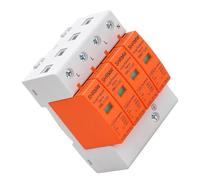 Parafoudre 4P 60KA 385V, Dispositif de Protection Contre Les Surtensions Type 2, Protection Électrique pour Tableau, Parafoudre Haute Performance 120KA pour Maison et Industrie