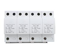 Parafoudre 4P, dispositif de protection contre les surtensions avec une tension nominale de 385 VAC, disjoncteur de protection anti-foudre à réponse nanoseconde pour équipements él (80 KA)