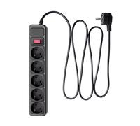 Parafoudre Akyga AK-SP-06A, 5 prises CEE 7/3 (type F), 1,8 m