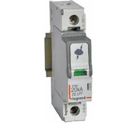 Parafoudre basse tension type T2 - Legrand - 412220 - Imax 20kA - 1P - 320V