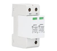 Parafoudre DC 1000 V 40 kA, Dispositif de Protection Contre Les surtensions CC pour systèmes photovoltaïques, avec fenêtre d’état Visible et Classe de Protection IP20, Blanc (2P)