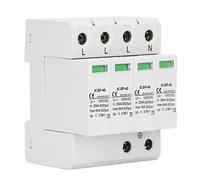 Parafoudre DC 1000 V 40 kA, Dispositif de Protection Contre Les surtensions CC pour systèmes photovoltaïques, avec fenêtre d’état Visible et Classe de Protection IP20, Blanc (4P)