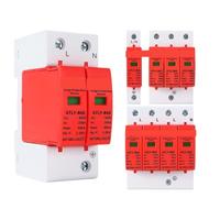 Parafoudre domestique AC SPD 1P 2P 3P 4P 40KA 60KA 220V 385V AC Dispositif de protection parafoudre basse tension Disjoncteur(2P,220V 30-60KA)