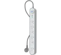 Parafoudre 6 prises Force Power 1,5 m Gris et Blanc