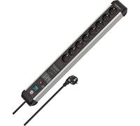 Parafoudre-Multiprise - BRENNENSTUHL - 1391010800 - Aluminium - Noir - 4 Prises