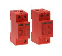 Parafoudre photovoltaïque SPD DC 500 V 1000 V 2 pôles DC 1000 V 20 kA ~ 40 kA parafoudre basse tension rail de guidage DIN protecteur bipolaire(DC500V)