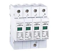 Parafoudre Triphasé,4P 40KA Dispositif De Protection Contre Les Surtensions,Protecteur De Basse Tension,Tension Dispositif De Contre Les Surtensions De Maison pour Protection Contre La Foudre