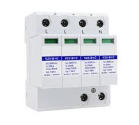 Parafoudre triphasé de C, 25-50 kA, 380 V, protection contre les surtensions, V25-B+C