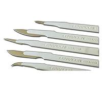 Paragon - Bistouri jetable, stérile, taille no. 11, Acier Inoxydable, Renfort de Protection de Lame, Paquet de 10 Scalpels en Sachets Individuels