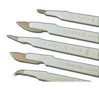 Paragon - Bistouri jetable, stérile, taille no. 11, Acier Inoxydable, Renfort de Protection de Lame, Paquet de 10 Scalpels en Sachets Individuels