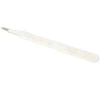 Paragon - Bistouri jetable, stérile, taille no. 15, Acier Inoxydable, Renfort de Protection de Lame, Paquet de 10 Scalpels en Sachets Individuels