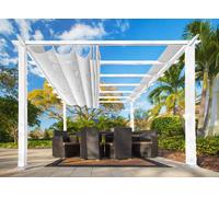 Paragon Outdoor Pergola en aluminium Florenz 1116 blanc/blanc 350x505x236 cm