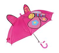 Paraguas pour les Beaux Animaux Caricature Light Girl Animal Fonctionnement pour un Llover Transparent, Premium Premium Place Steel (1 paquet) (Rose rouge)